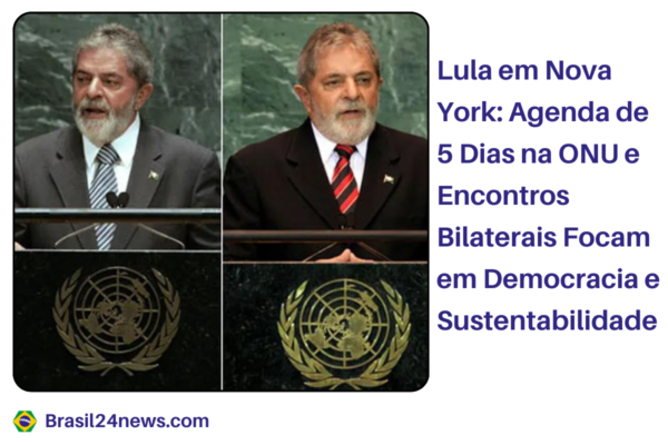 Lula discursando na Assembleia Geral da ONU em Nova York