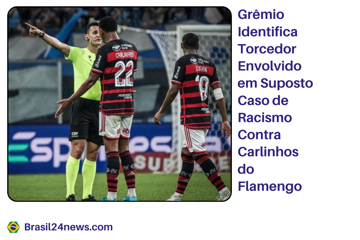 Torcedores do Grêmio e Flamengo durante partida, destacando a luta contra o racismo no futebol.